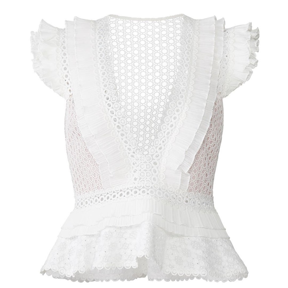SAYLOR Julian Top White Ruffle
